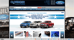 Desktop Screenshot of cloningerfordsales.com